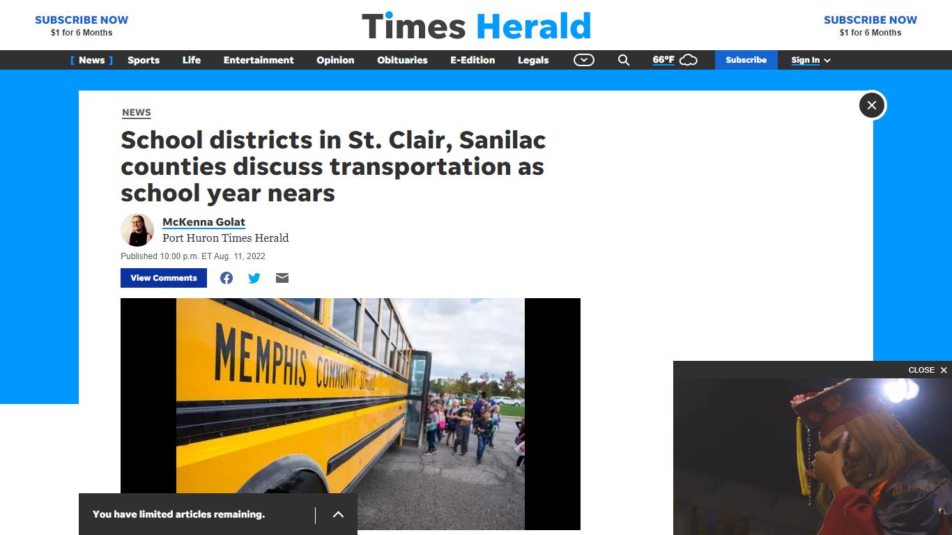 Schools in St Clair, Sanilac discuss transportation issues